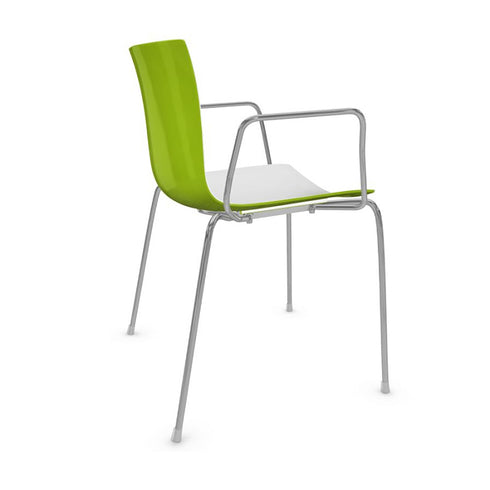 Catifa 46 0251 Armchair Bicolored Frame Chrome